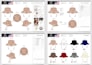 design custom hats, caps, beanies with tech pack and mockup